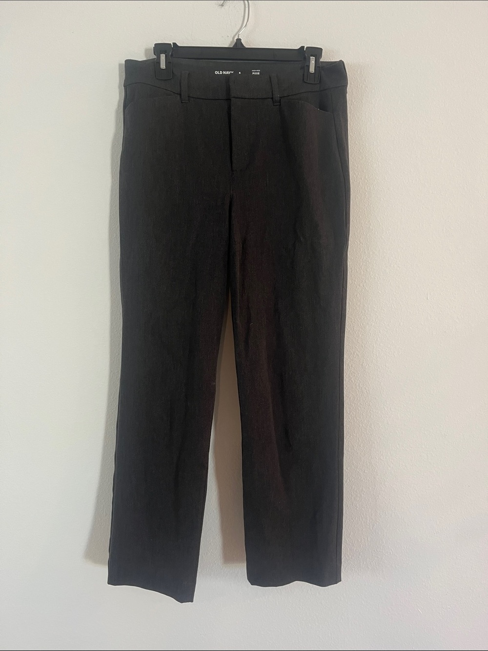Old Navy Gray Pixie High Rise Ankle Pants with Secret Smooth Pockets